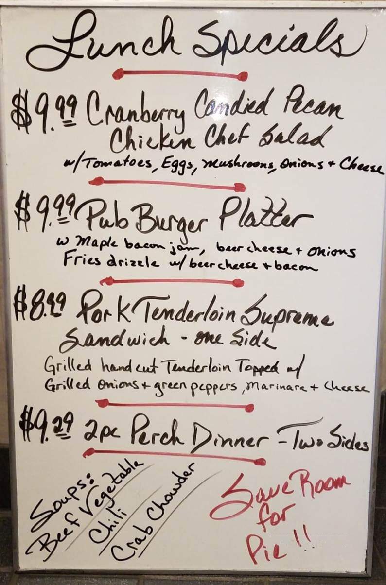 Henry's Restaurant - Ottawa, OH menu_pic