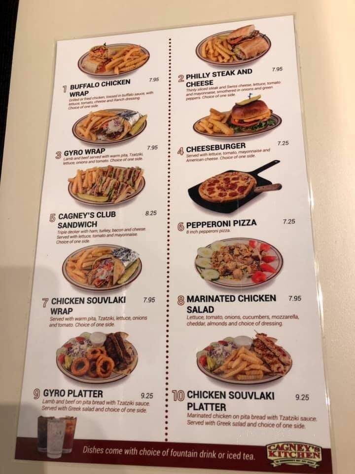 Cagney's Kitchen & BBQ - Wallburg, NC menu_pic
