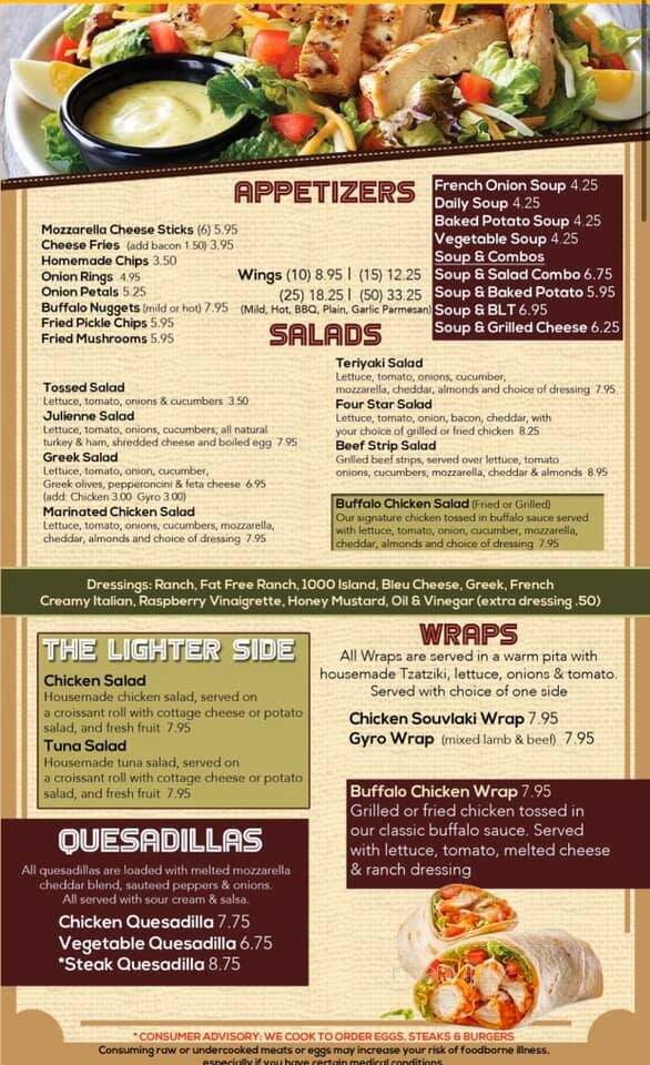 Cagney's Kitchen & BBQ - Wallburg, NC menu_pic