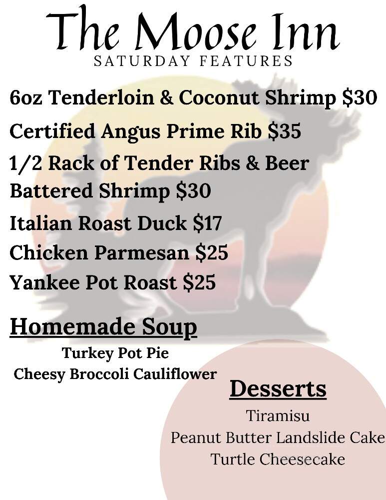 Moose Inn - Wautoma, WI menu_pic