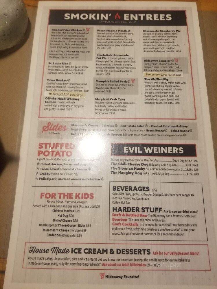 Jim's Hideaway - Odenton, MD menu_pic