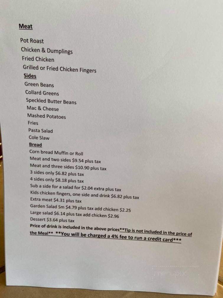 Jake's - Alexander City, AL menu_pic