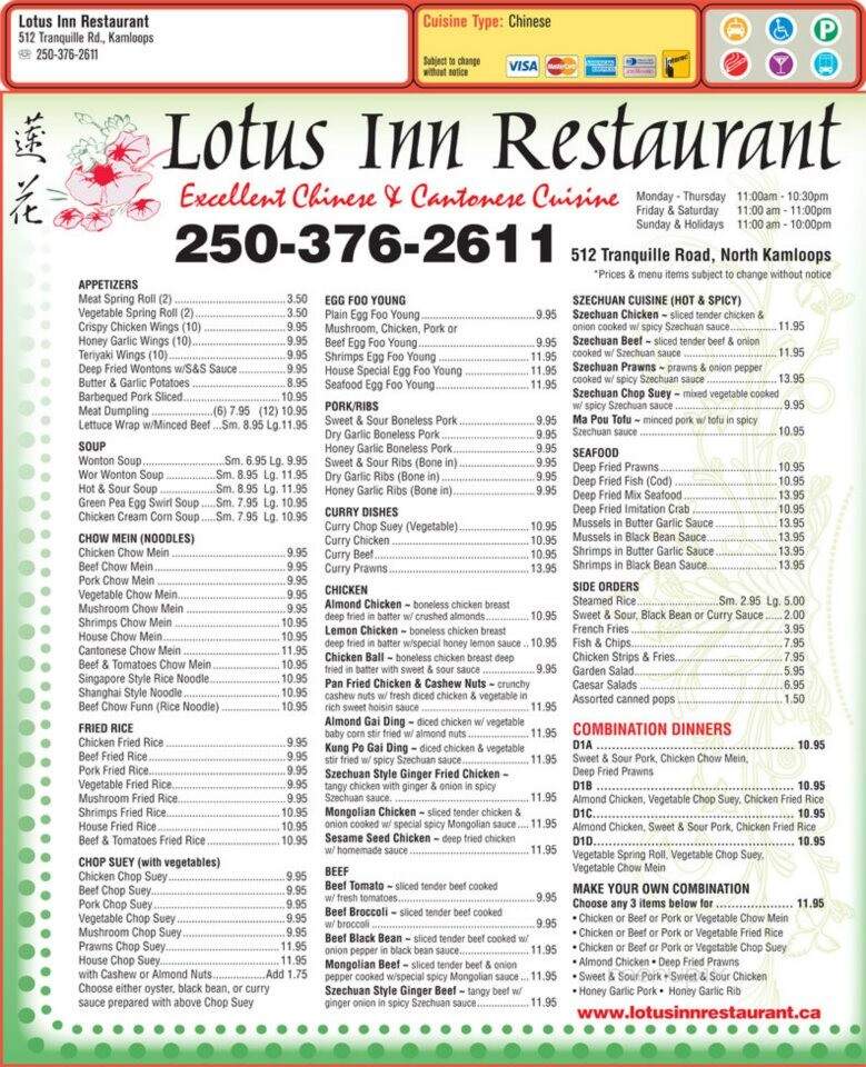 Lotus Inn Restaurant - Kamloops, BC