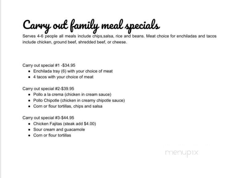 Fiesta Bonita - Ponderay, ID menu_pic
