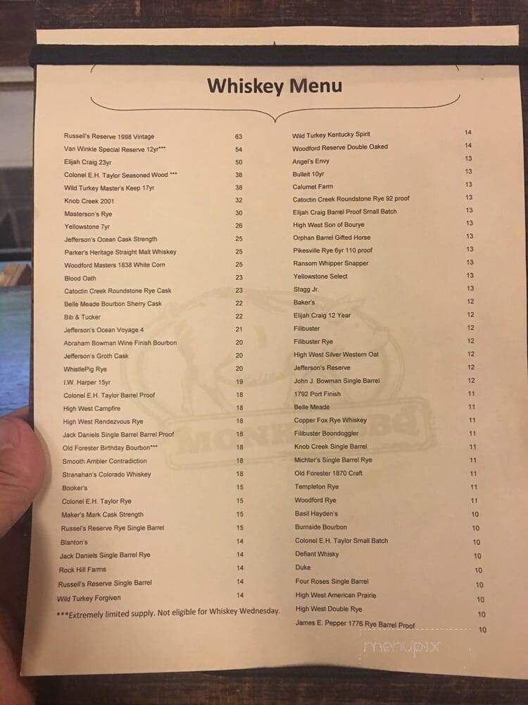Monk's BBQ - Purcellville, VA menu_pic