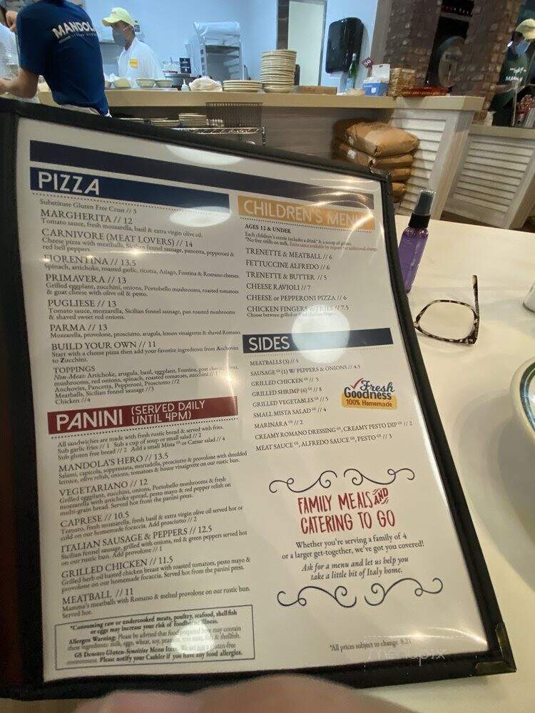 Mandola's Italian Kitchen - Tampa, FL menu_pic