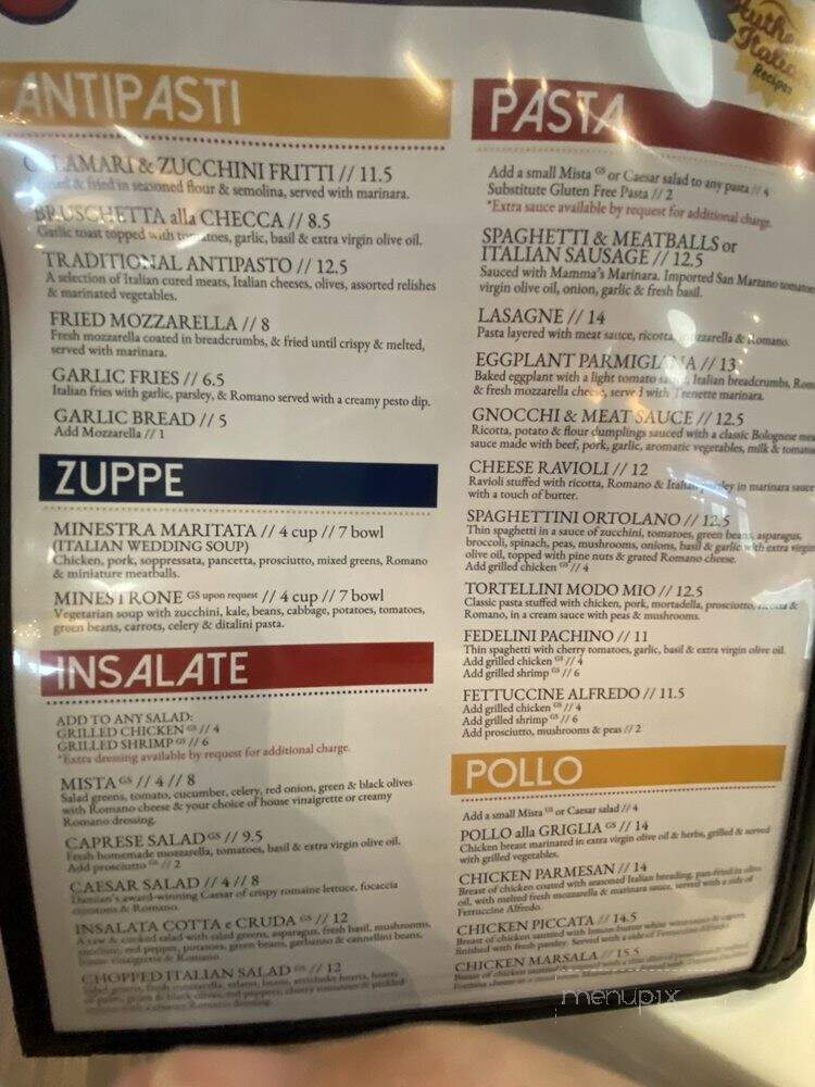 Mandola's Italian Kitchen - Tampa, FL menu_pic