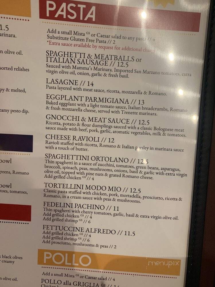 Mandola's Italian Kitchen - Tampa, FL menu_pic