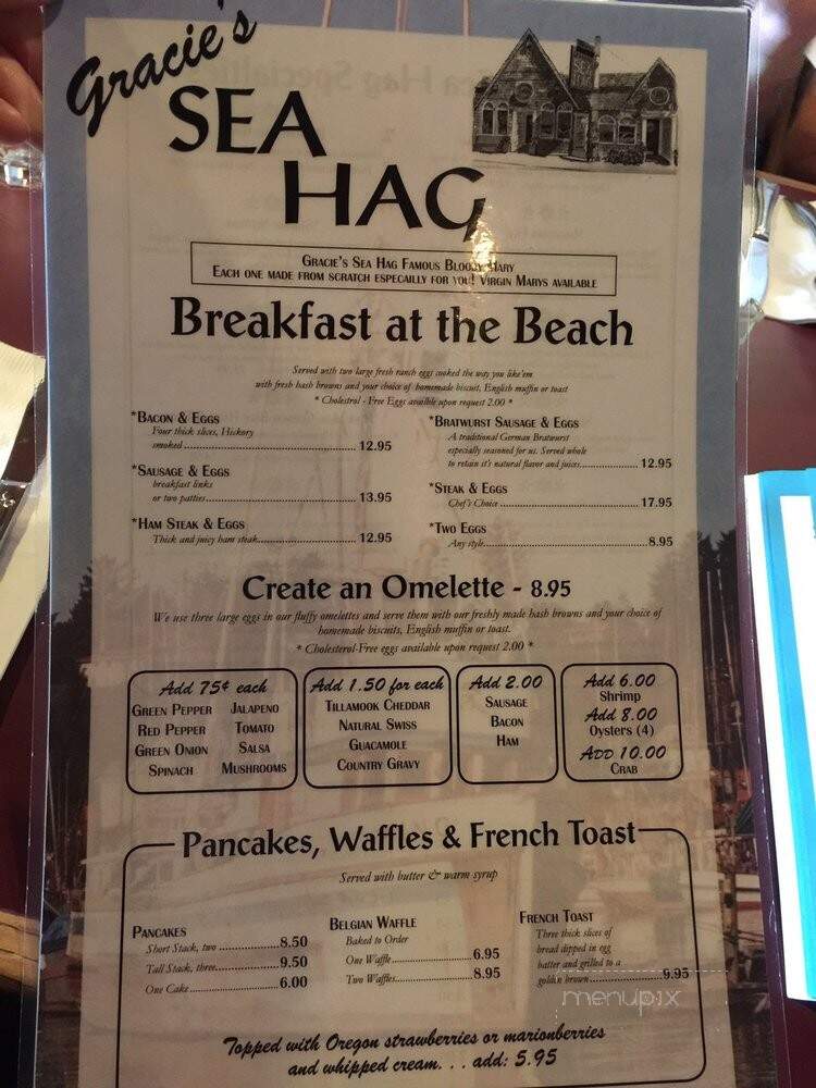 Gracie's Sea Hag - Depoe Bay, OR menu_pic