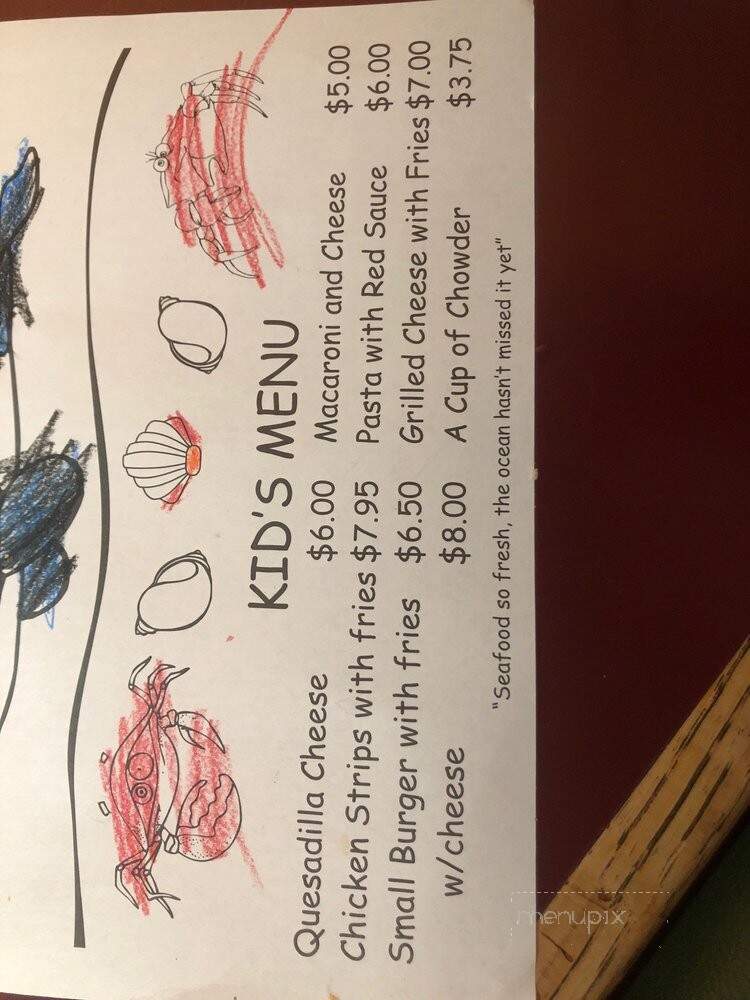 Gracie's Sea Hag - Depoe Bay, OR menu_pic