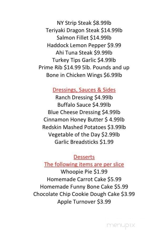 Granite Steak & Grill - Rochester, NH menu_pic