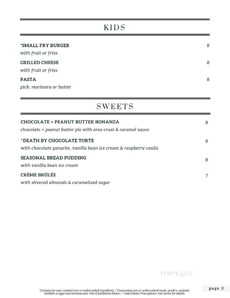 Michael's on the Waterfront - Wilmington, NC menu_pic