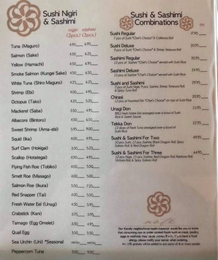 Umami: Sushi Lounge and Grill Fusion - Conway, AR menu_pic