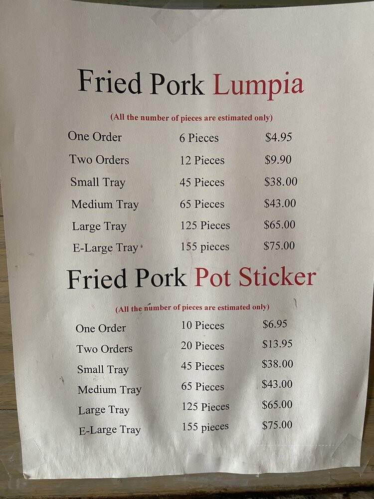 Royal Mandarin Restaurant - National City, CA menu_pic