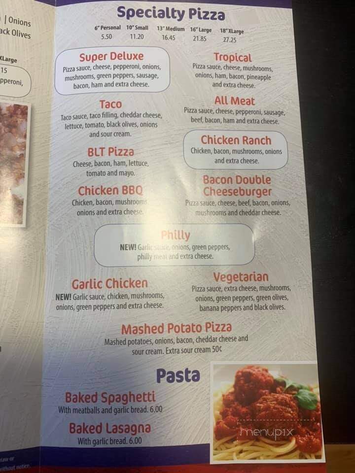 Sarah's Pizza - Lewisburg, OH menu_pic