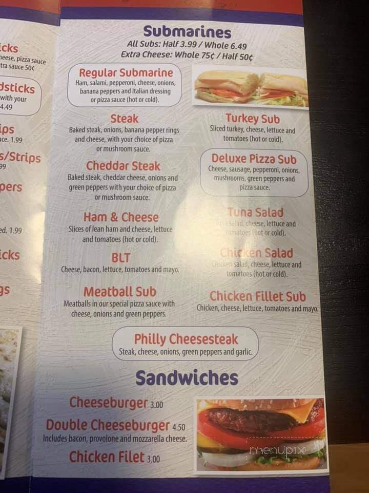 Sarah's Pizza - Lewisburg, OH menu_pic