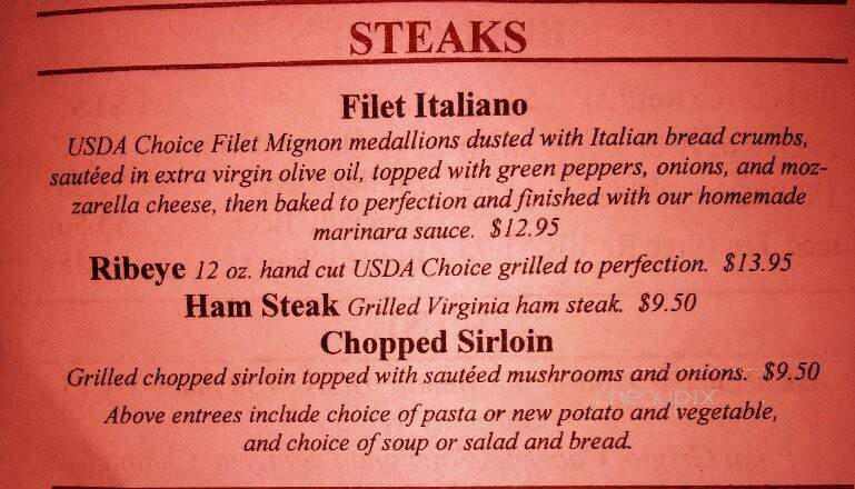 Guido's Italian Restaurant - Spring Hill, FL menu_pic