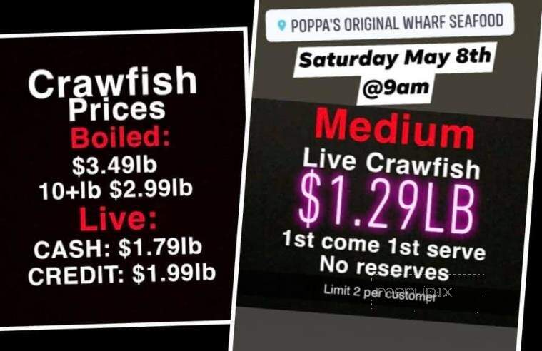 Poppa's Original Wharf - Petal, MS menu_pic