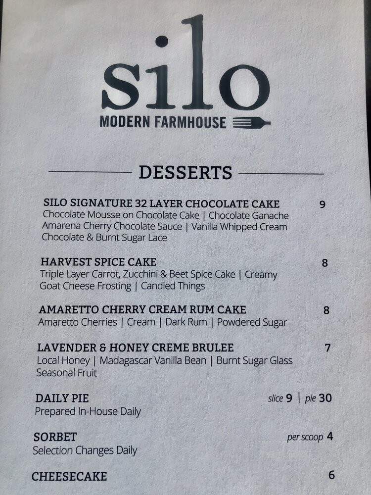 Silo Modern Farmhouse - Lenexa, KS menu_pic