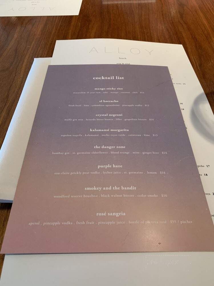 Alloy - Calgary, AB menu_pic