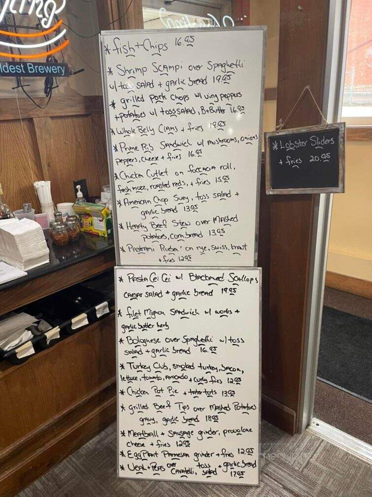 Hilltop Cafe - Westerly, RI menu_pic