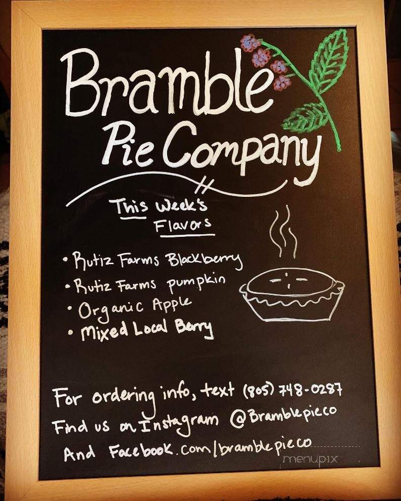Bramble Pie Company - Atascadero, CA menu_pic