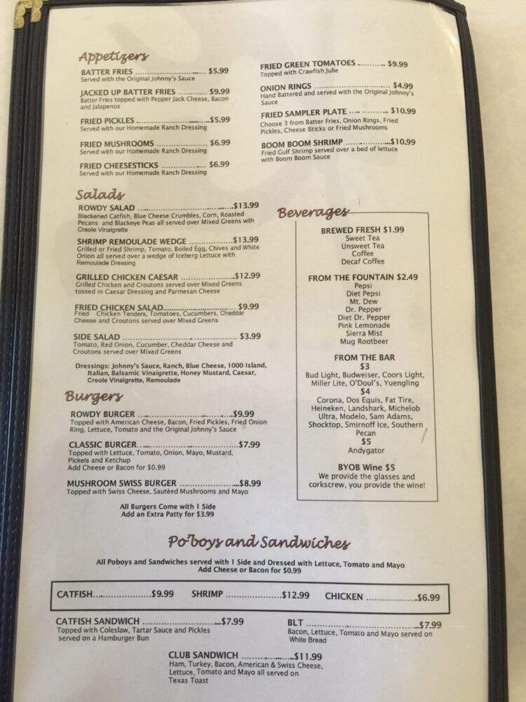 Rowdy's Family Restaurant - Vicksburg, MS menu_pic