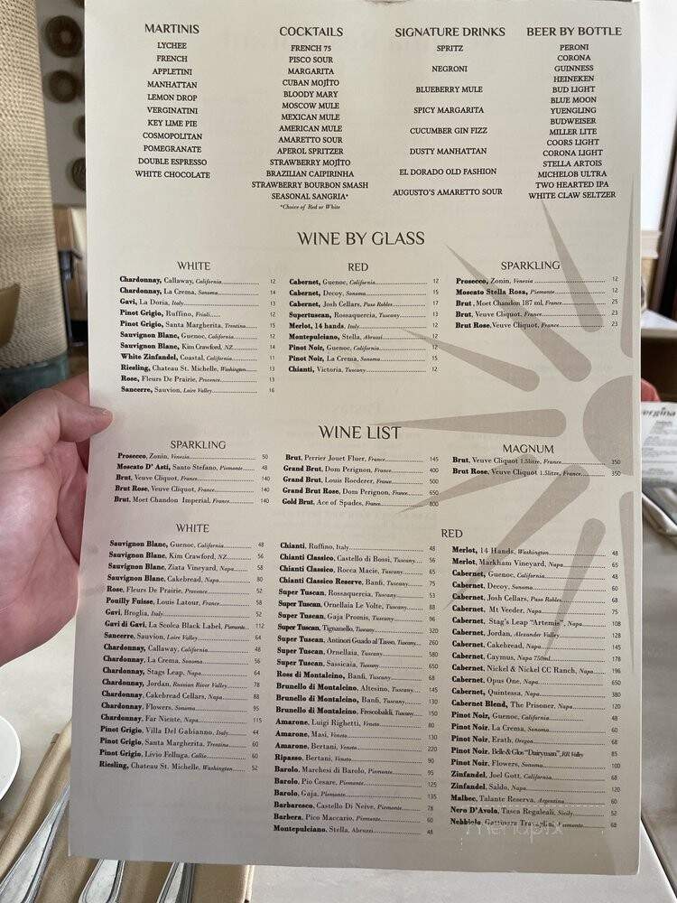 Vergina On Fifth Avenue - Naples, FL menu_pic