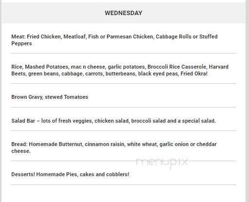 Miller's Bread Basket - Blackville, SC menu_pic