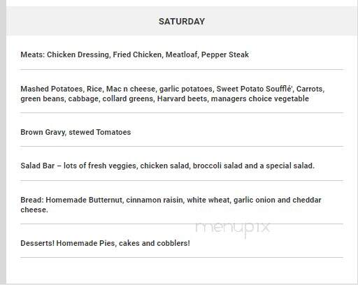 Miller's Bread Basket - Blackville, SC menu_pic