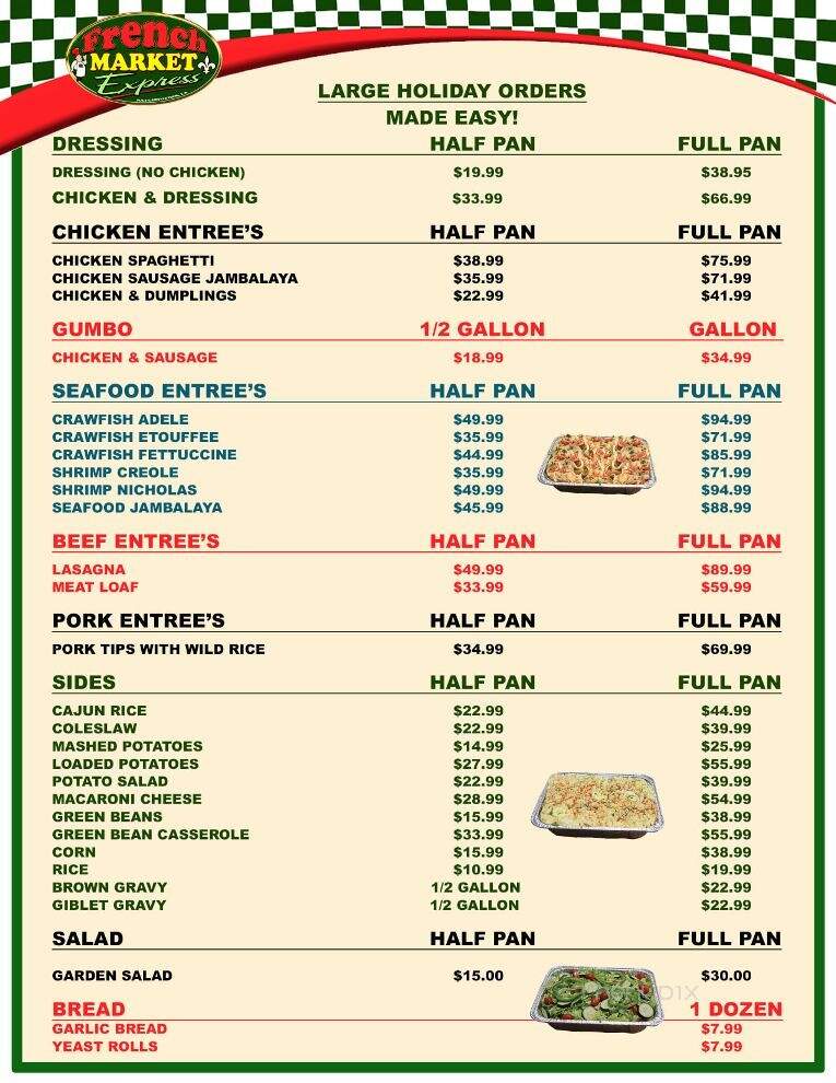 French Market Express - Natchitoches, LA menu_pic