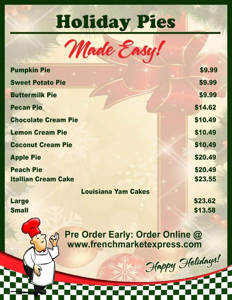 French Market Express - Natchitoches, LA menu_pic