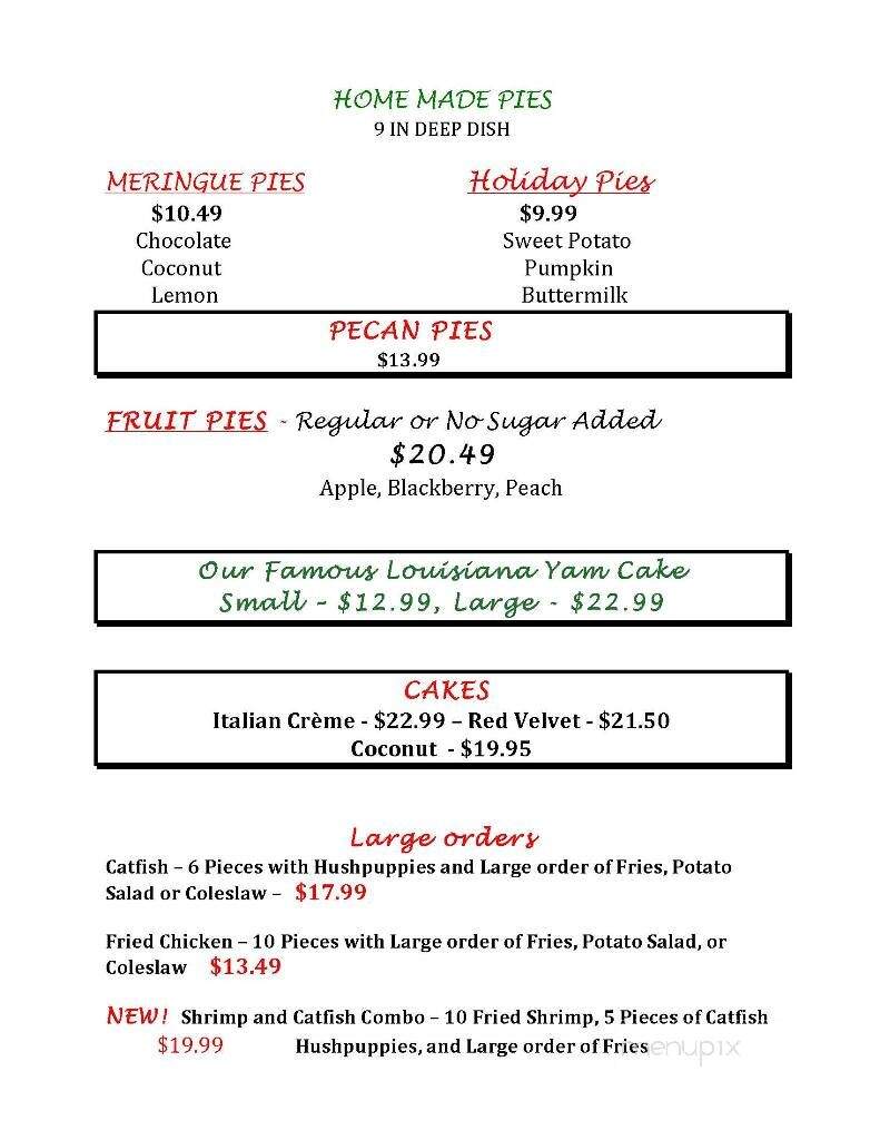 French Market Express - Natchitoches, LA menu_pic