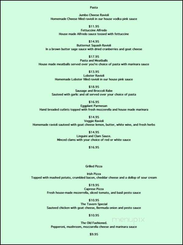Aquilante's Bistro & Tavern - West Warwick, RI menu_pic