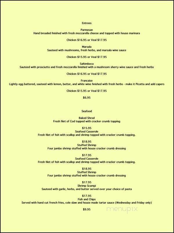 Aquilante's Bistro & Tavern - West Warwick, RI menu_pic