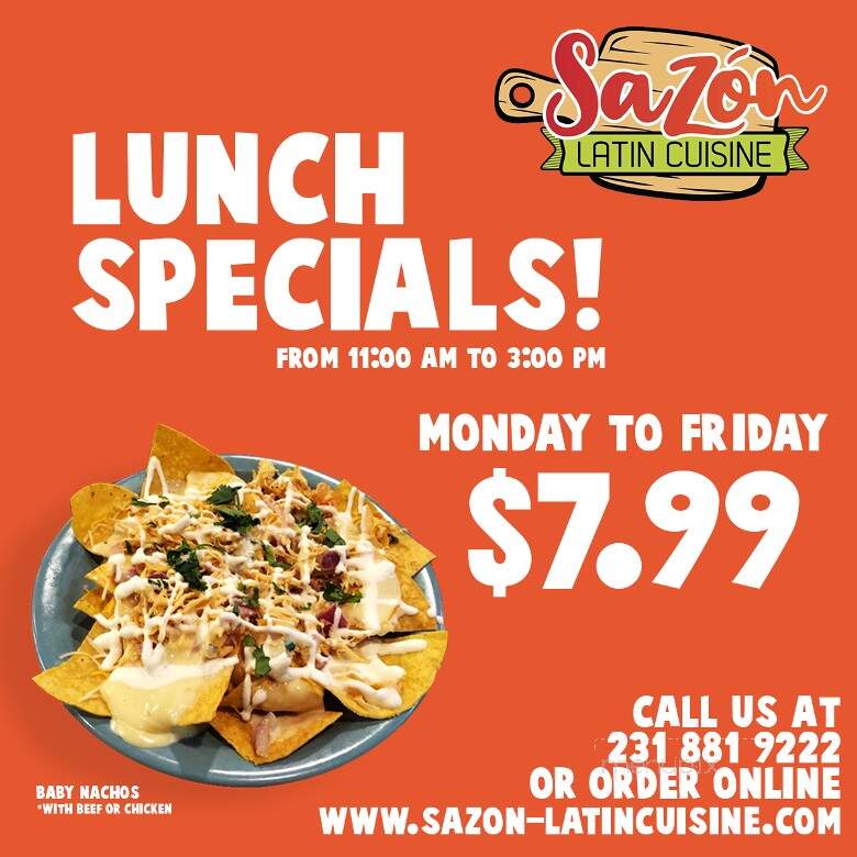 Sazon Latin Cuisine - Petoskey, MI menu_pic