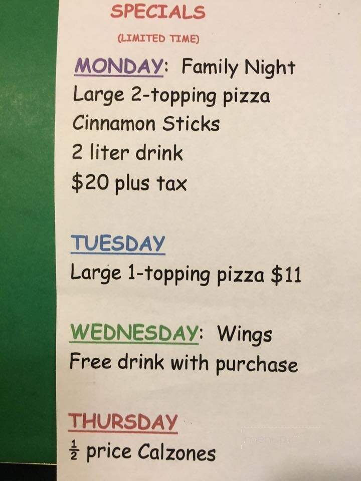 Parkers Pizza - Scroggins, TX