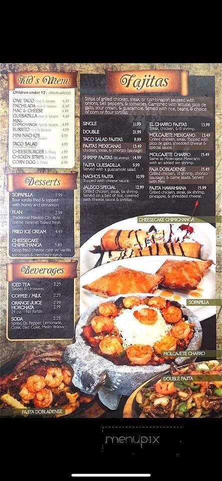 El Charro Mexican Restaurant - Lebanon, MO menu_pic