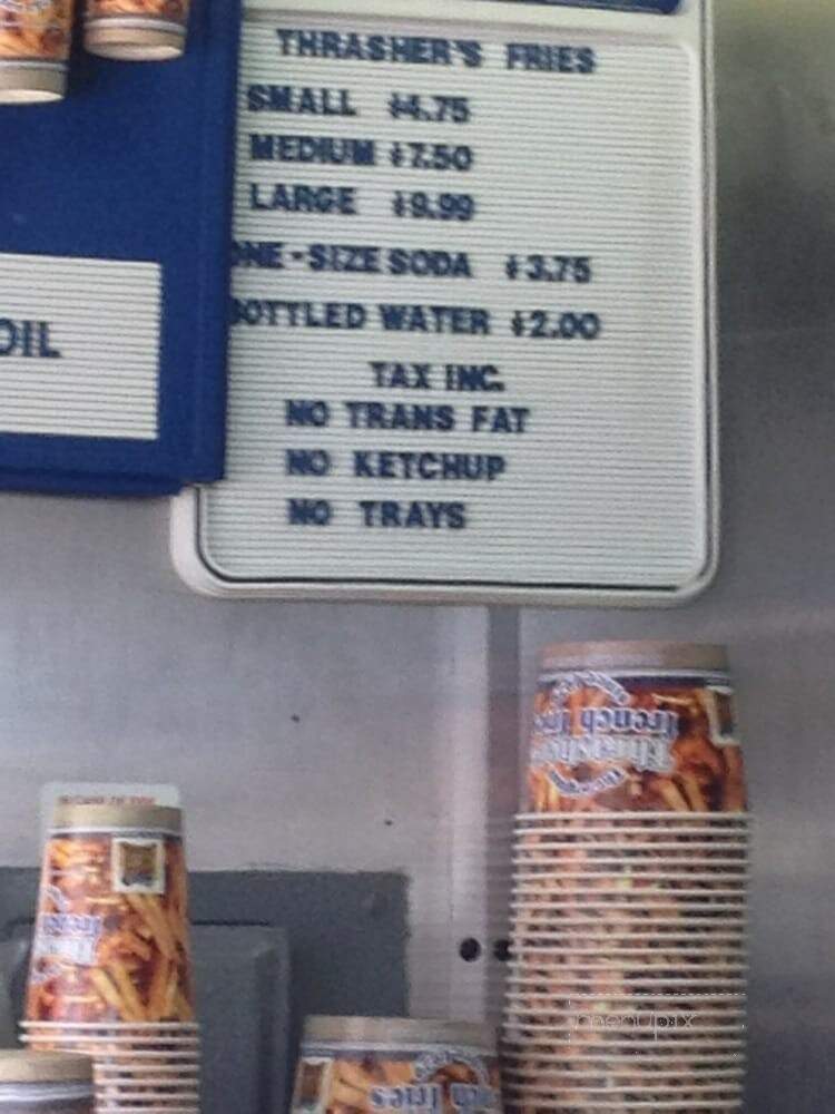 Thrashers French Fries - Ocean City, MD menu_pic