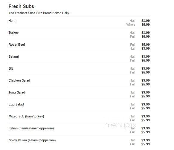 Byrne Dairy Stores - Phelps, NY menu_pic