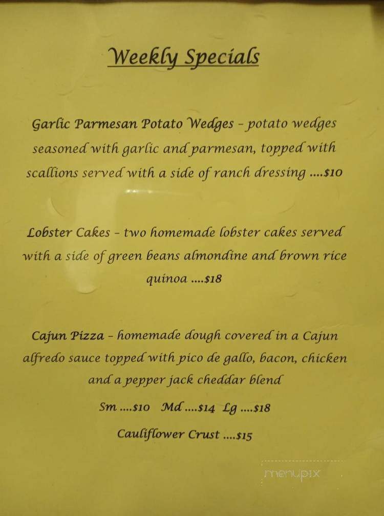 Marzoni's Brick Oven & Brewery - Selinsgrove, PA menu_pic
