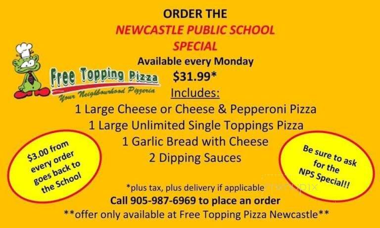 Free Topping Pizza - Newcastle, ON
