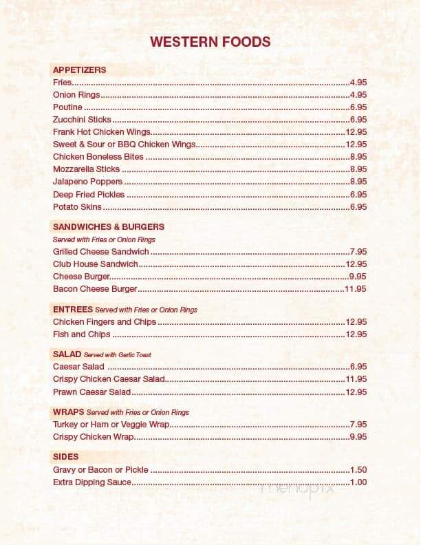 Asia's Diner - Sexsmith, AB