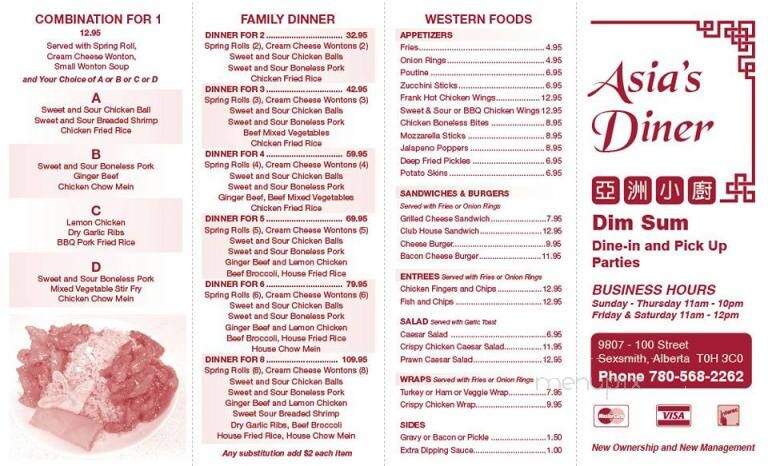 Asia's Diner - Sexsmith, AB