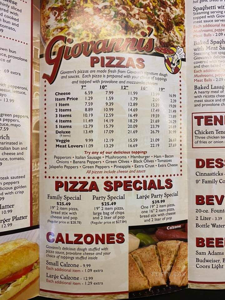 Giovanni's Pizza - Barboursville, WV
