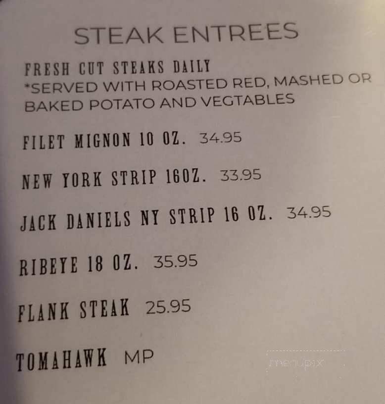 Amenia Steak House - Amenia, NY menu_pic