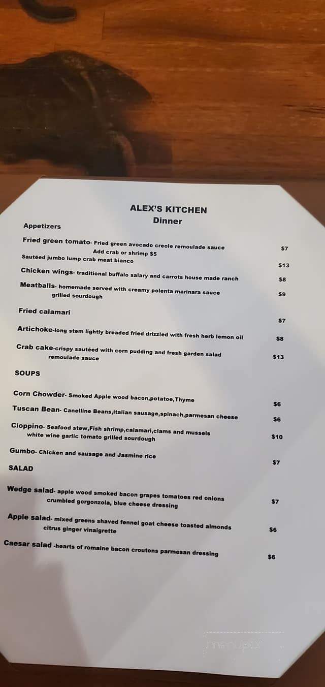 Alex's Kitchen - Missouri City, TX menu_pic