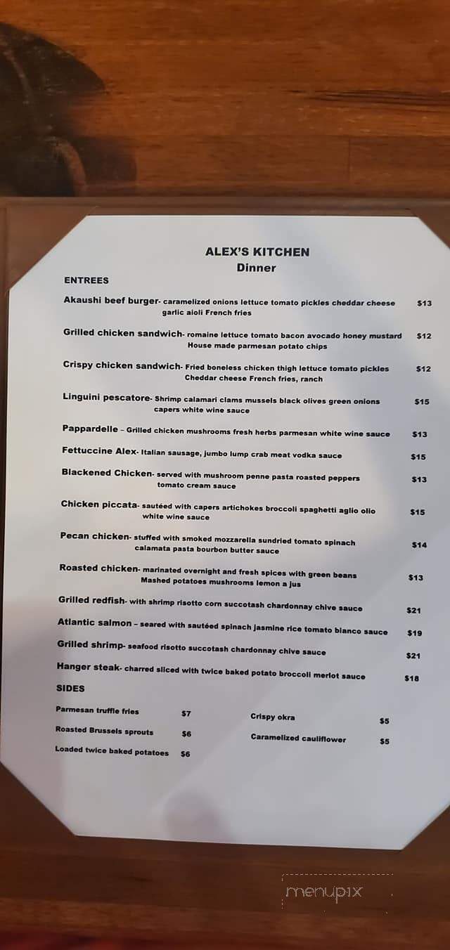 Alex's Kitchen - Missouri City, TX menu_pic