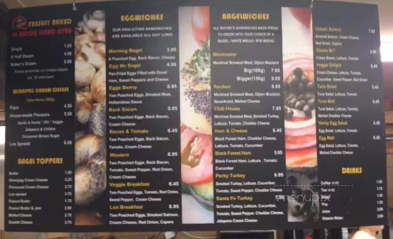 Wayne's Bagels - Calgary, AB menu_pic