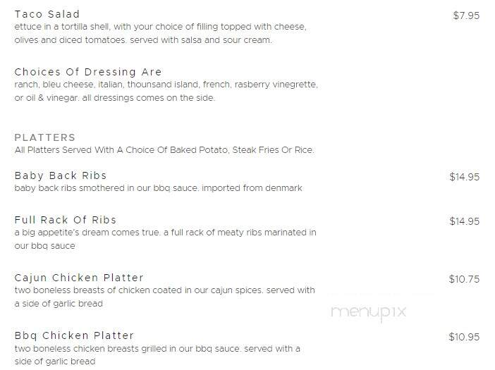 Handshakes Bar & Grill - Fishkill, NY menu_pic